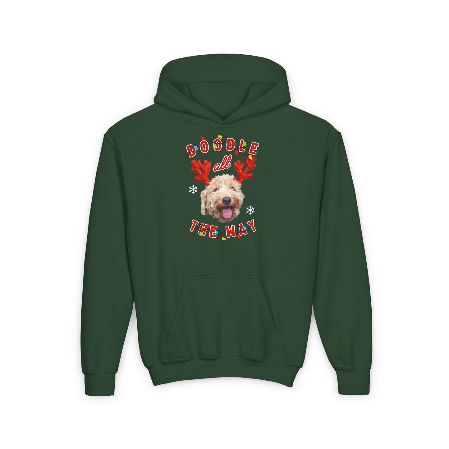 Doodle All the Way - youth hoodie