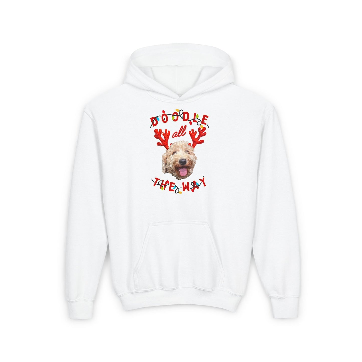 Doodle All the Way - youth hoodie
