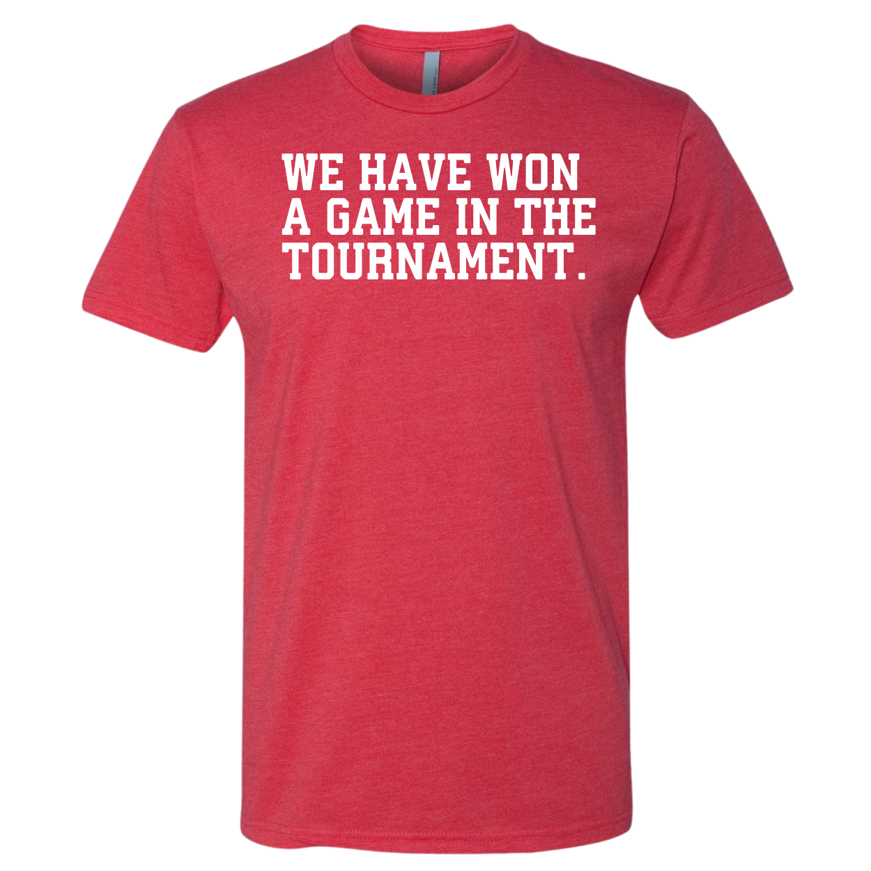 We have won a game in the tournament.