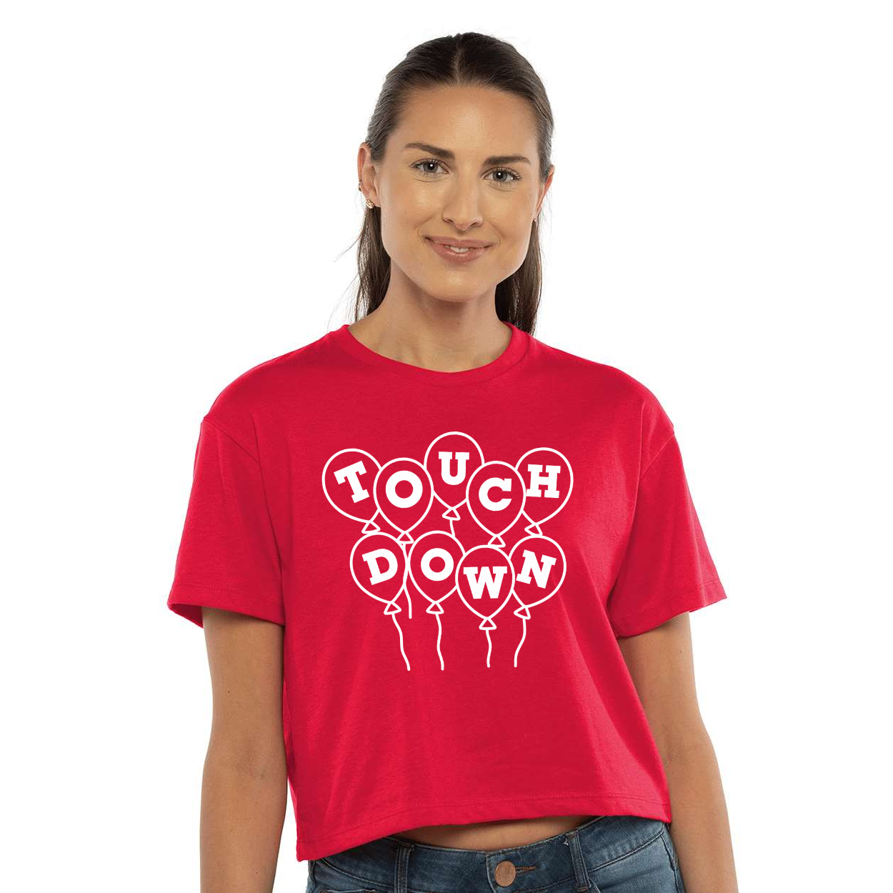 Touchdown Balloons (women's crop)