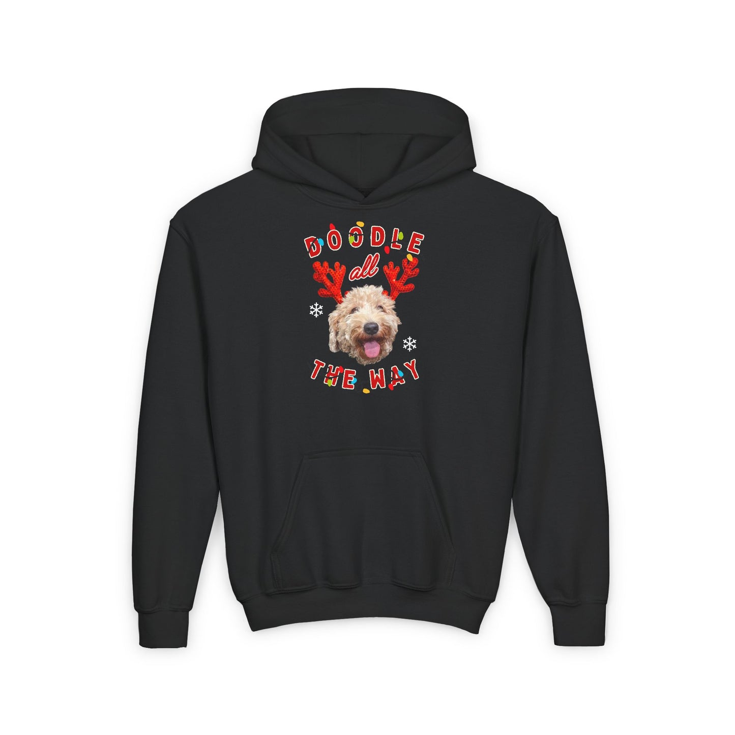 Doodle All the Way - youth hoodie