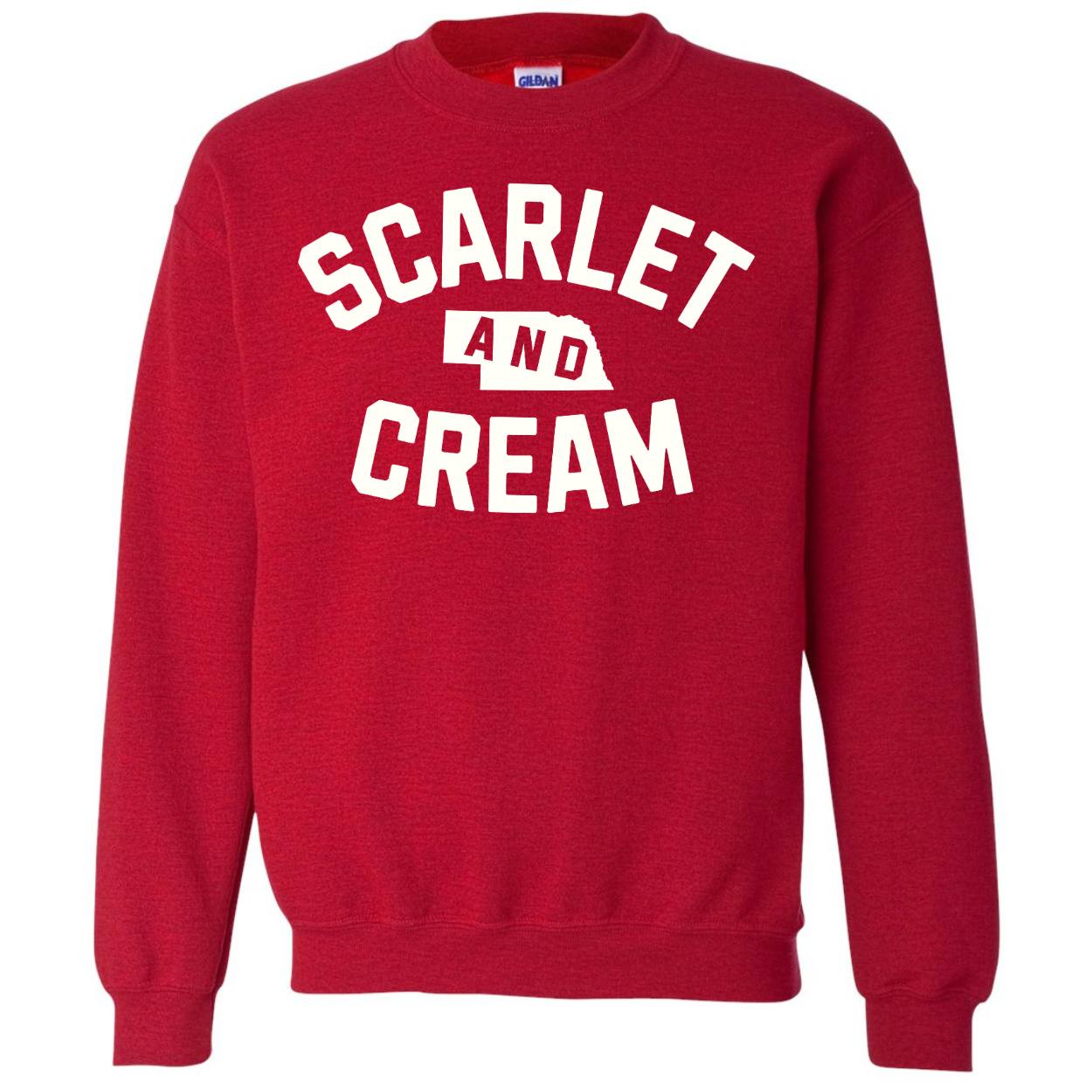 Scarlet and Cream - Crewneck sweatshirt