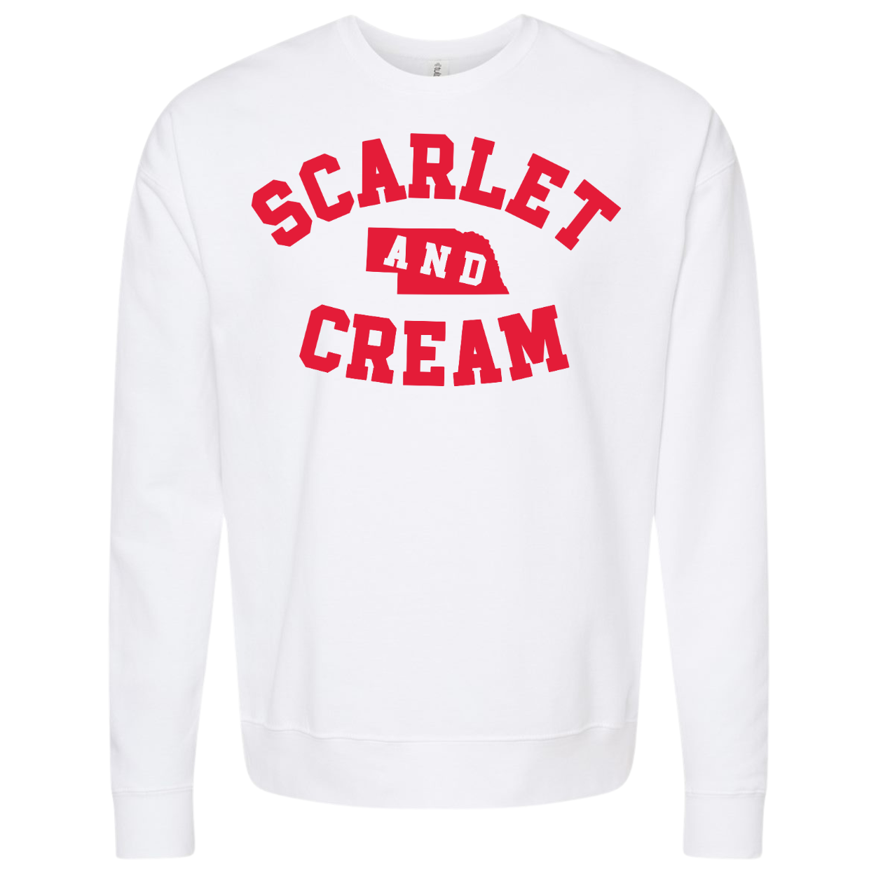 Scarlet and Cream - Sand/White Crews