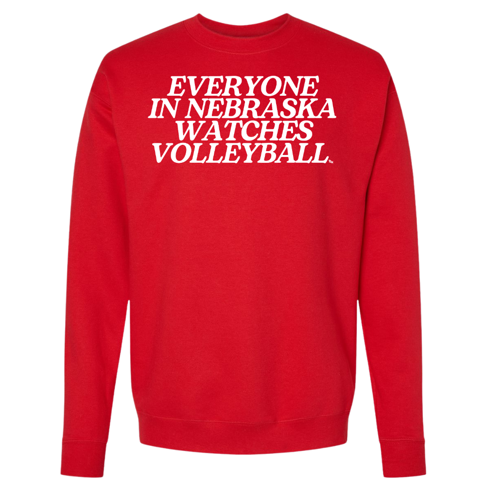 Everyone watches volleyball Crewneck