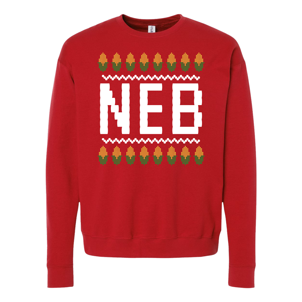 Nebraska Christmas Sweater - Red