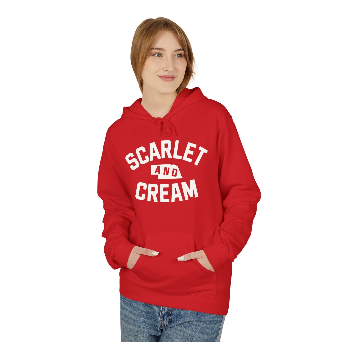 Scarlet and Cream - hoodie