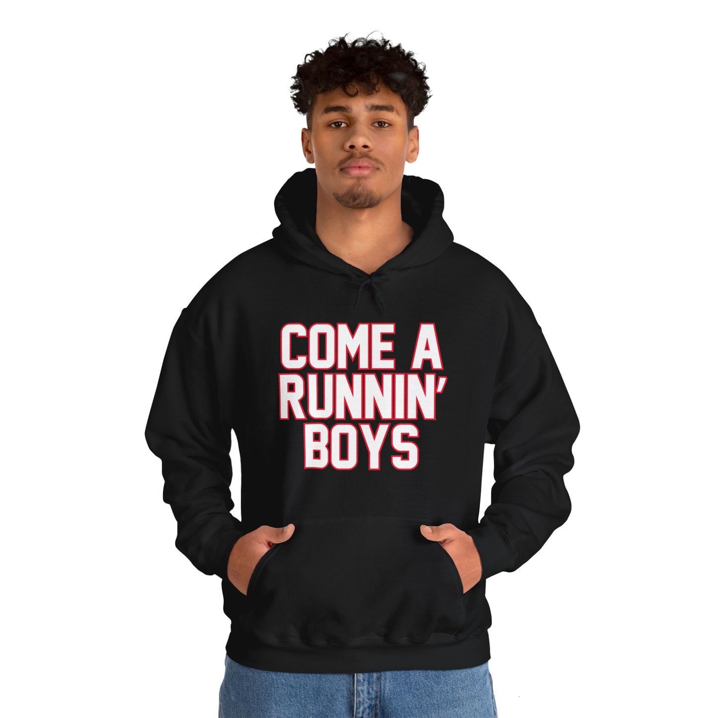 Come a Runnin' Boys - Black Hoodie