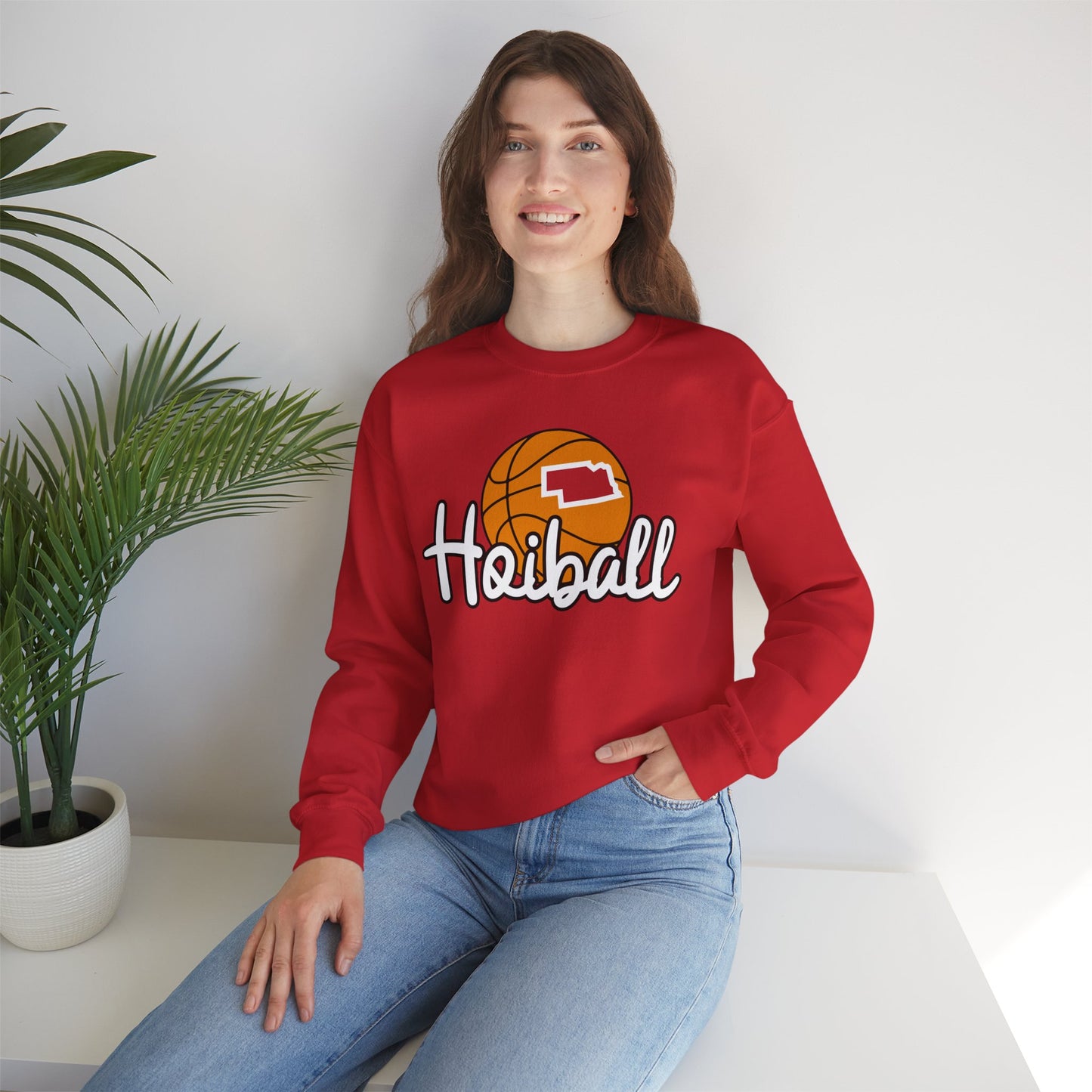 Hoiball - Red Crewneck