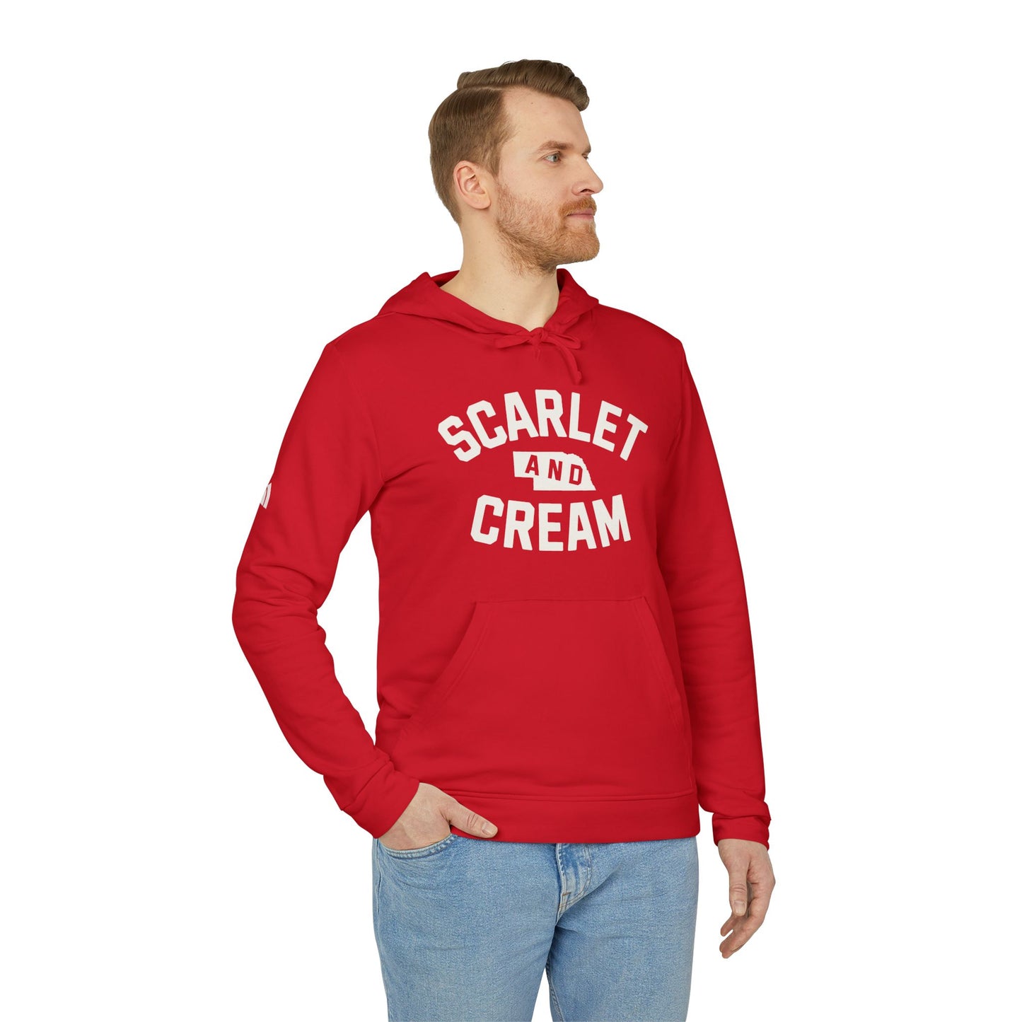 Scarlet and Cream - adidas hoodie