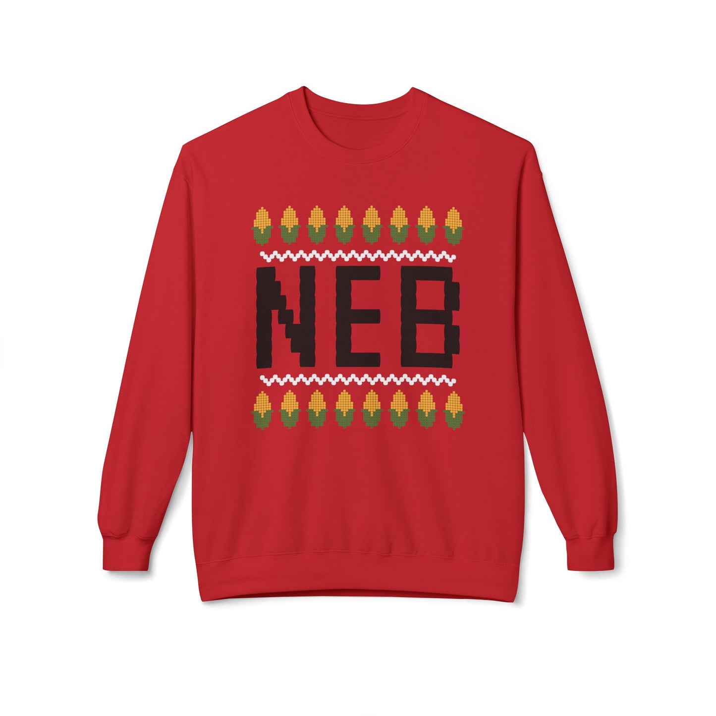 Nebraska Christmas Sweater - Red