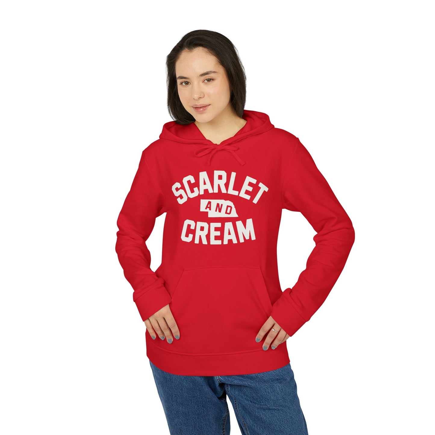 Scarlet and Cream - adidas hoodie