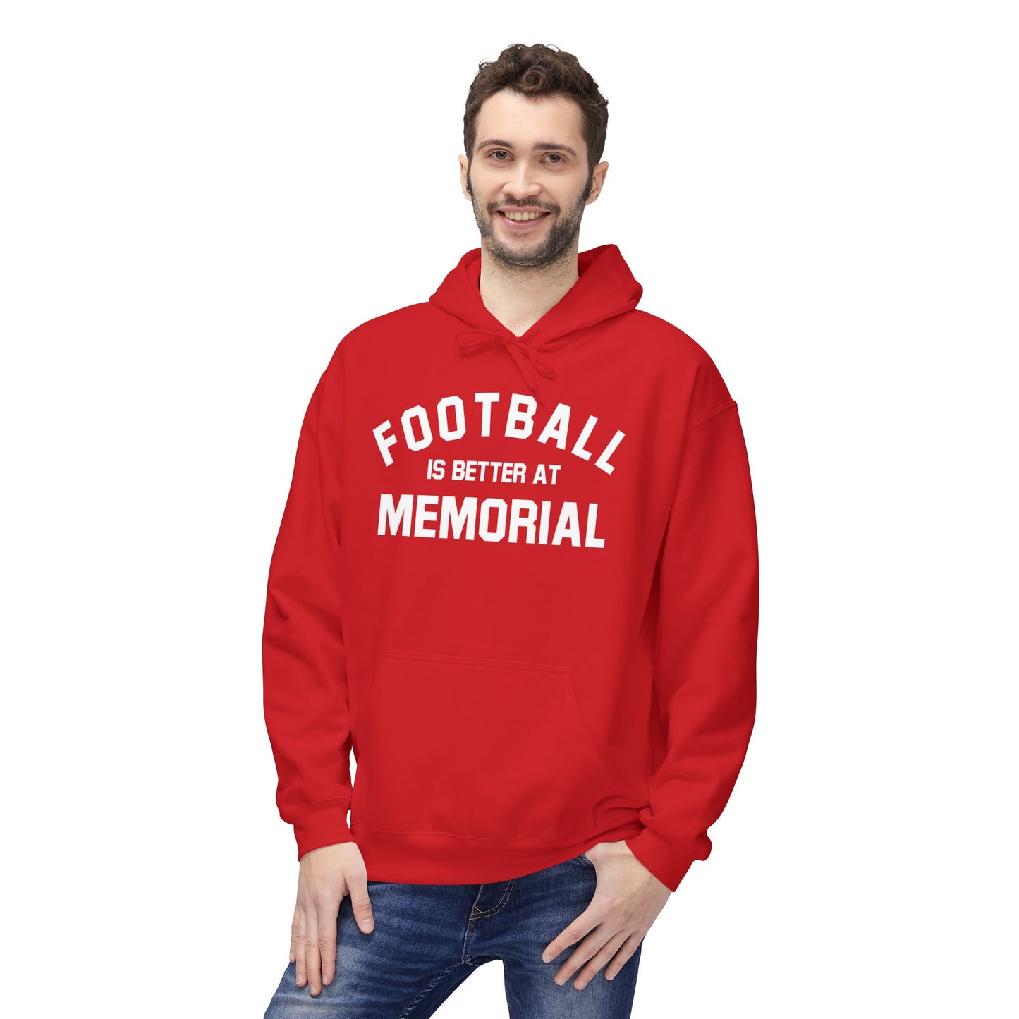 Football is better at Memorial - Hoodie