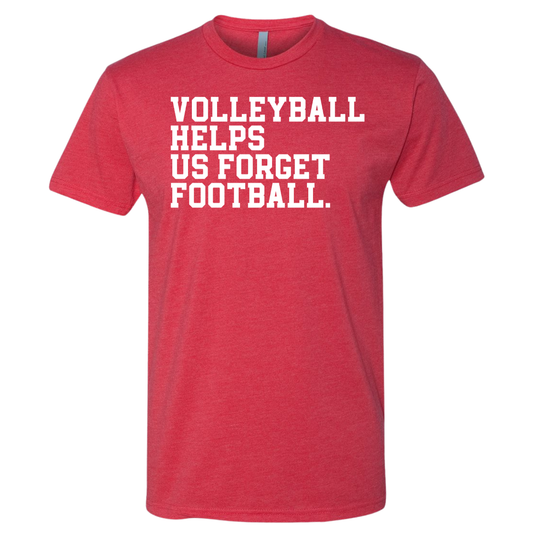 Volleyball helps us forget football