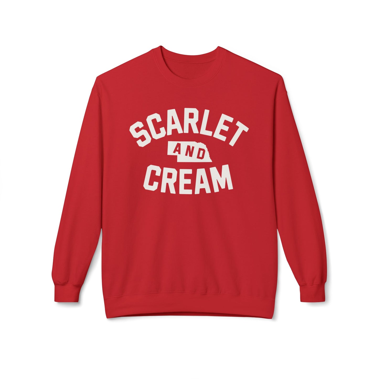 Scarlet and Cream - Crewneck sweatshirt