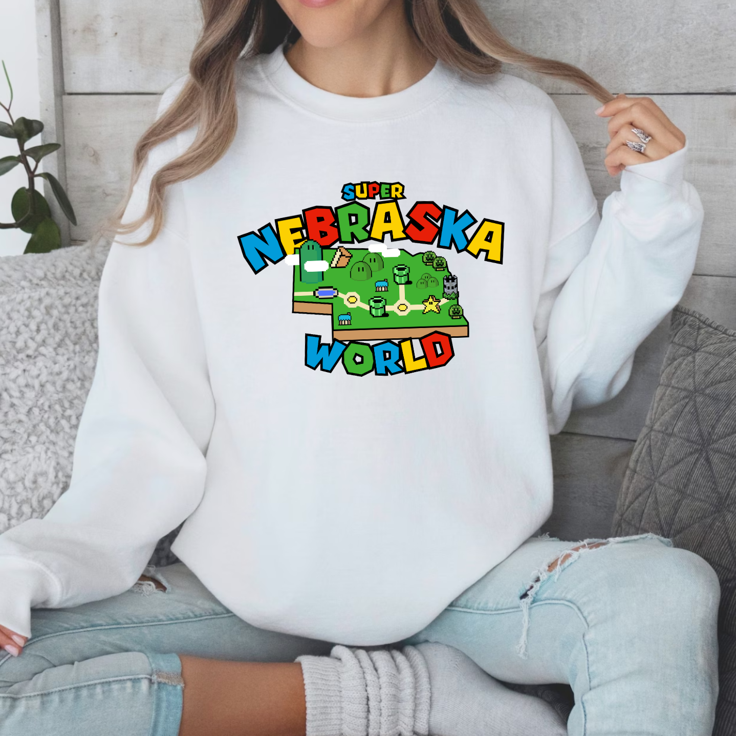 Super Nebraska World - Crewneck