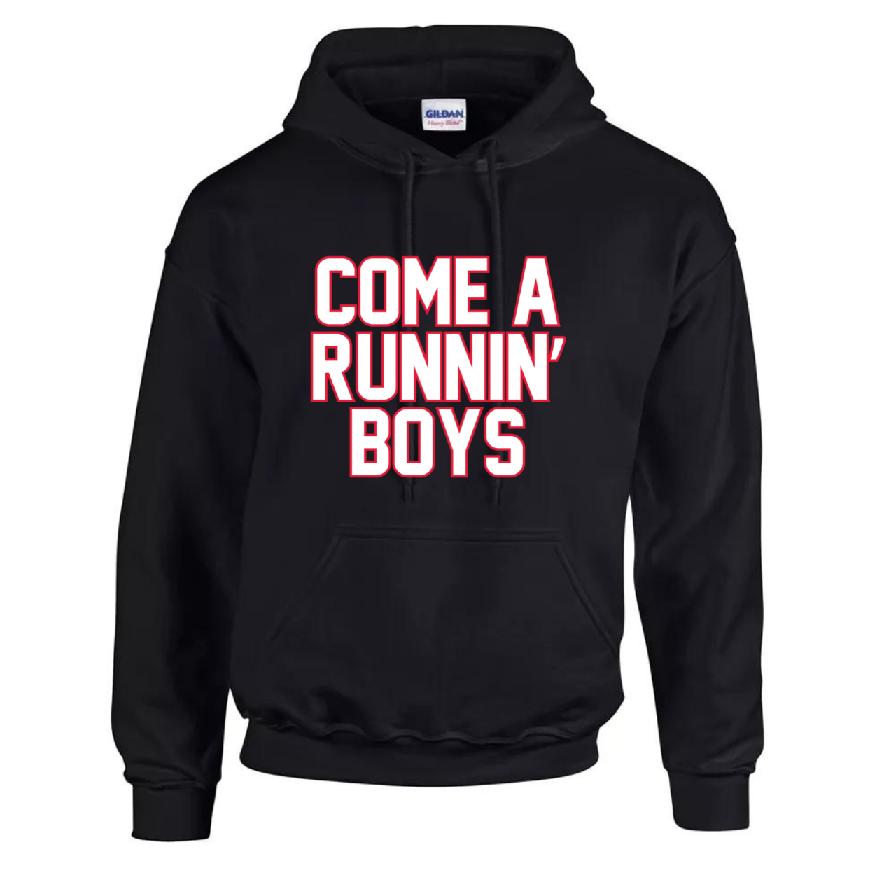 Come a Runnin' Boys - Black Hoodie